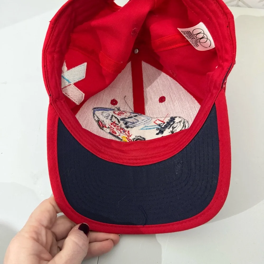 VTG 90's Mark Martin #6 Nascar Hat Red Embroidered‎ Cap Valvoline Race Car